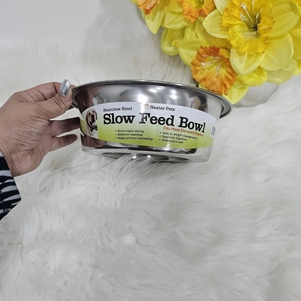Pets Dog bowl stainless steel New